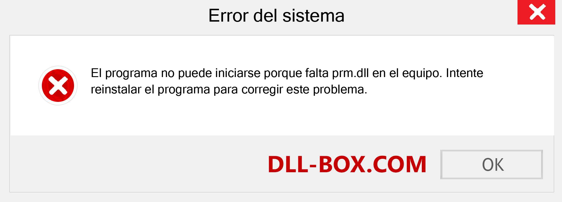 ¿Falta el archivo prm.dll ?. Descargar para Windows 7, 8, 10 - Corregir prm dll Missing Error en Windows, fotos, imágenes